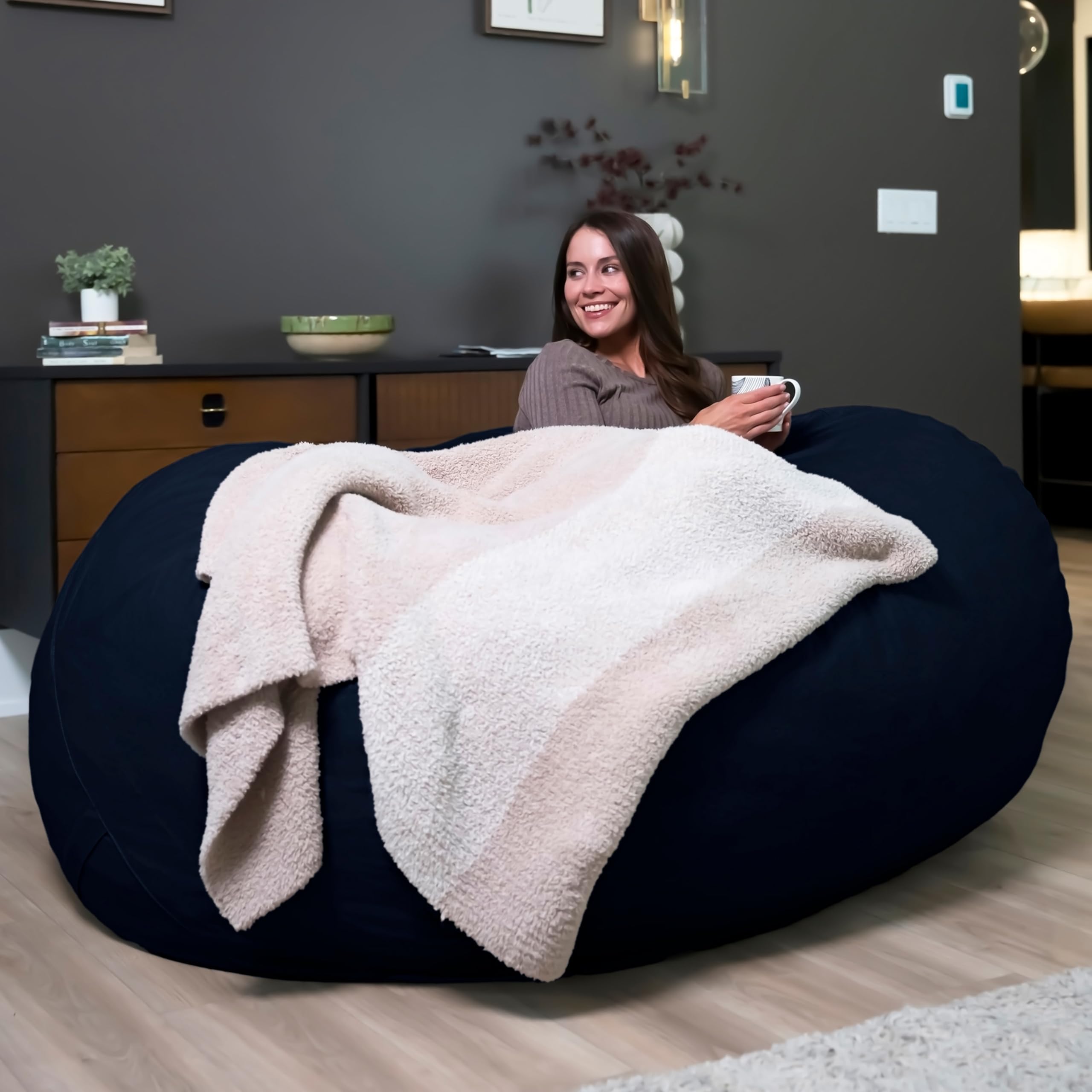 Joseph Bofill ジョセフ・ボフィル ブロンズ風 樹脂高さ約62cm Amazon.com: Big Joe Fuf 7Ft Foam Bean Bag Chair for Kids and